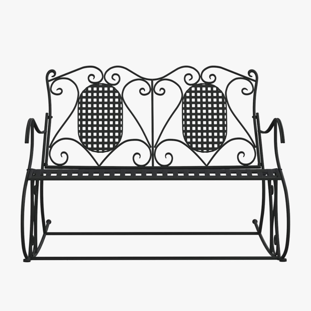 banc-a-bascule-de-jardin-en-acier-face