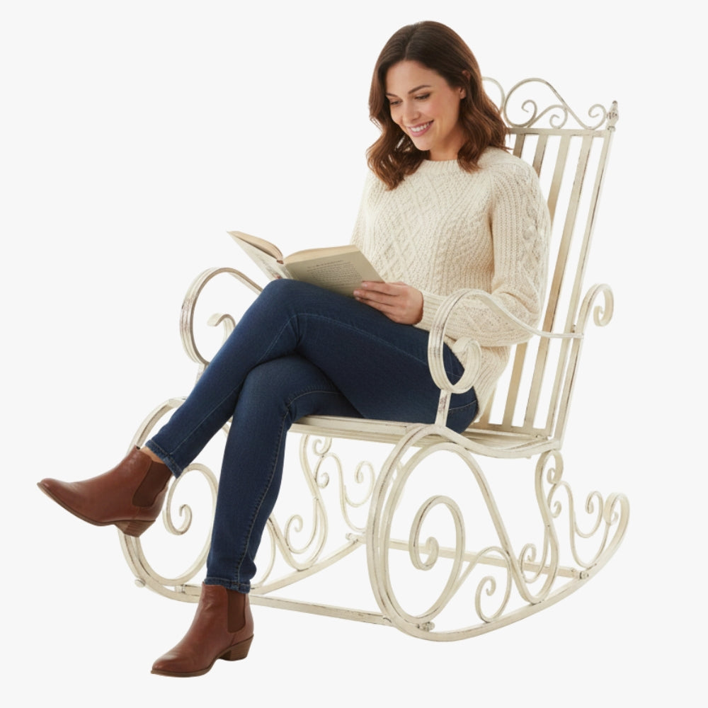 fauteuil-a-bascule-exterieur-en-metal-beige